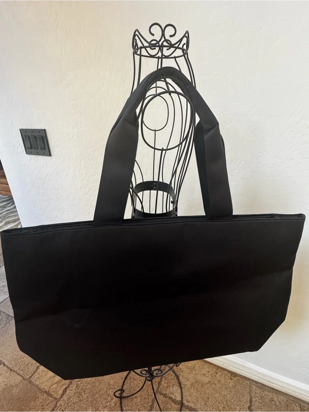 Victoria's Secret Black Tote with Rhinestone VS Logo